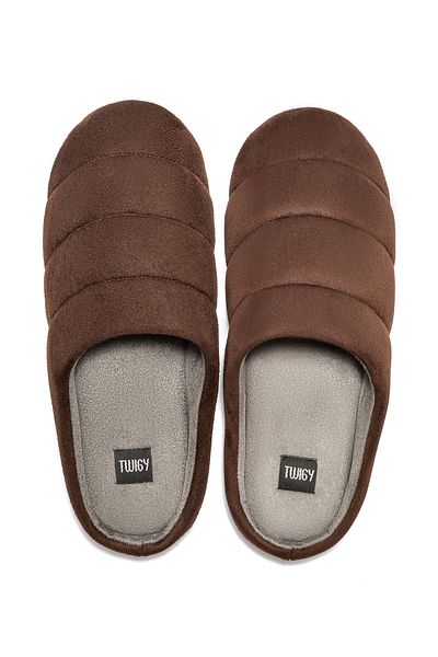 Twigy Ανδρικές παντόφλες Adamo House - Silent Sole, Brown Smoke, 41/46