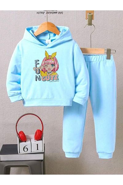 BENROMA Set de trening pentru copii unisex - Fun Cute Printed, Oversize Fit