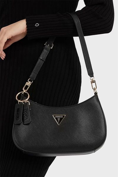 Guess Noelle Top Zip válltáska női fekete válltáska Hwzg7879180-bla