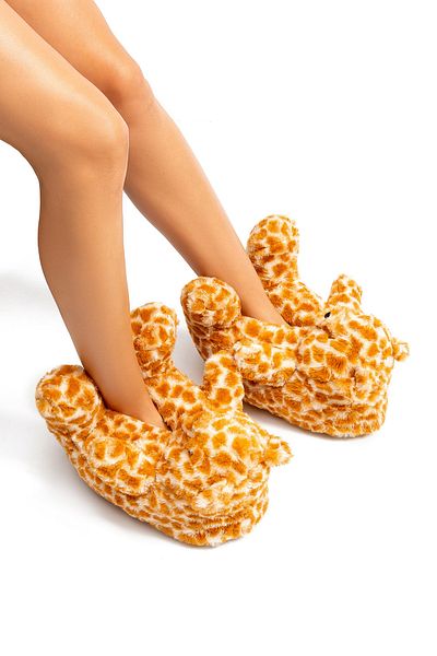 Twigy Pookie Women - Leopard Printed Animal Slippers 36/41