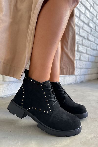 Shoebutik Γυναικείες μπότες Bambino Black Pin Winter Sole