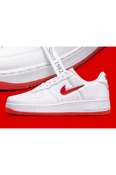 Nike Air Force 1 Low Retro "Jewel" White Red Fn5924-101