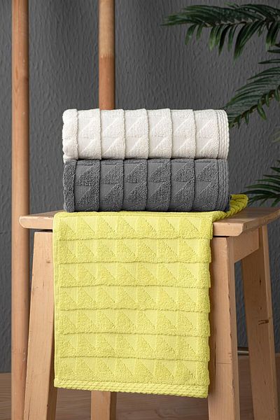 neşe home collection Πετσέτα μπάνιου Emma Anthracite 70x140