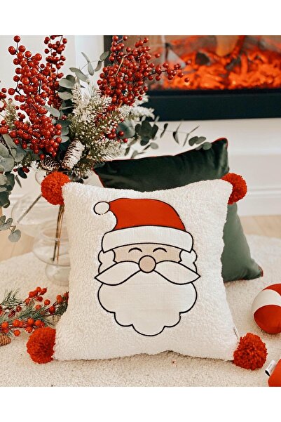 Hestia Home Χριστουγεννιάτικο βελούδινο μαξιλάρι ριχτάρι - Φουσκωτό κάλυμμα