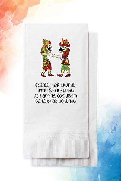 nna tasarım 20 Adet Karagöz&hacivat Ramazan Peçete(P84-20)