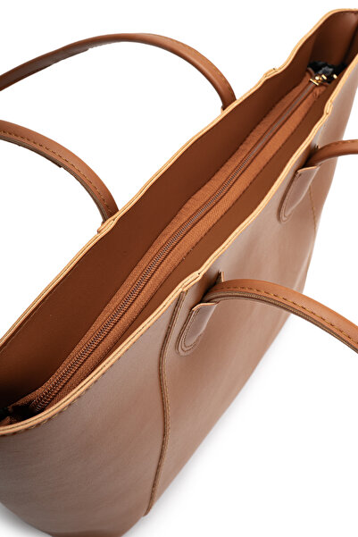 minebag Τσάντα ώμου Tan Faux Leather Elena