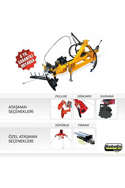 Kadıoğlu Eko Duyarga Taşıyıcı + Çapa Bıçağı + 4lü Diskaro + Pulluk KDM116
