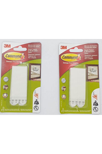 3M Command 17206 Büyük Boy Cırt Cırt Bant 2 Paket