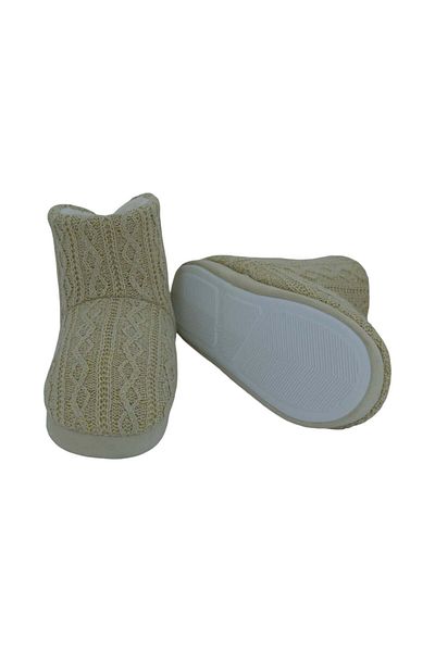 Chirpy Trey - Glitter Detailed Knitted Women's Slippers