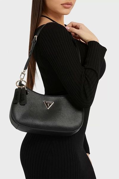 Guess Noelle Top Zip válltáska női fekete válltáska Hwzg7879180-bla