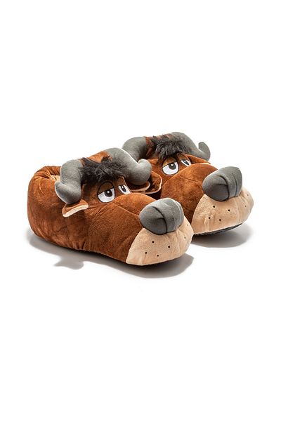 Twigy Super Bull Ανδρικές Παντόφλες Animal Καφέ 41/46