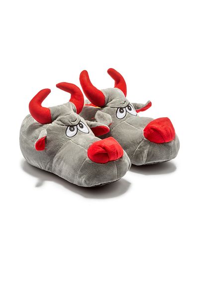 Twigy Taurus Ανδρικές Παντόφλες Animal Γκρι 41/46