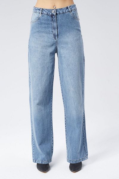 soBasic Malibu College - Pantaloni de blugi cu picior din denim albastru
