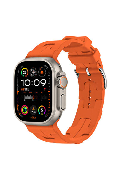 halkhouse ساعة أبل 2/3/4/5/6/7/8/9/Se/Ultra 2/42/44/45/49 وسلسلة 10 مقاس 46 ملم، سوار سيليكون فاخر