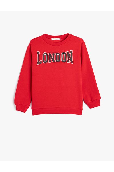 Koton London Printed Long Sleeve Sweat - Crew Neck