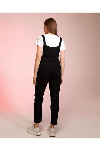 Asia Salopeta de blugi pentru gradinarit din denim cu bretele asiatice