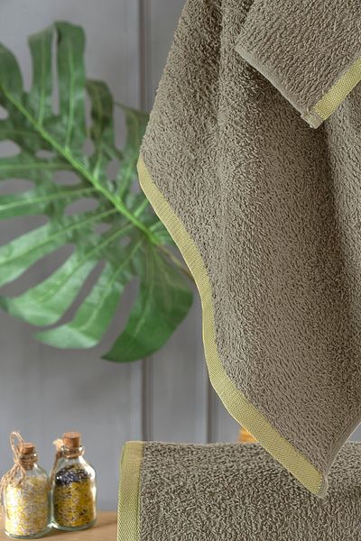 neşe home collection Rosa Σετ Πετσέτες Μπάνιου 2 τεμαχίων Χακί