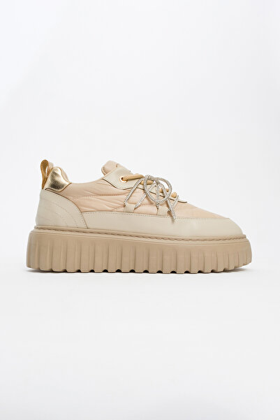 LuviShoes Dámská sportovní obuv Theos Beige Parachute Stone