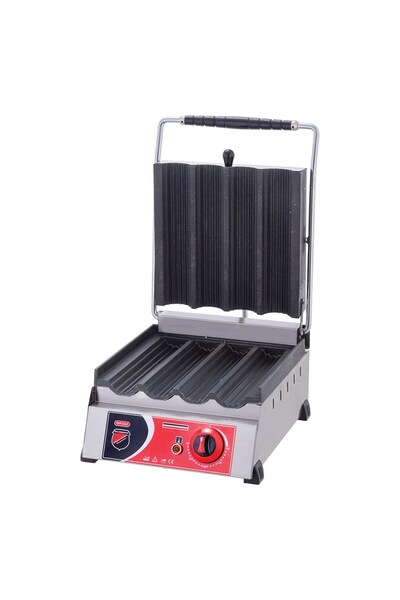 eurofaz Işıkgaz Silver Elektrikli Döküm 4 Lü Dürüm Tost Makinesi