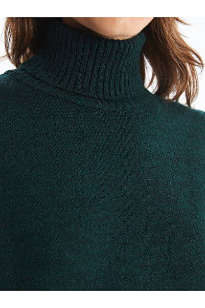 LC Waikiki Γυναικείο πλεκτό φόρεμα με μακρύ μακρυμάνικο ζιβάγκο