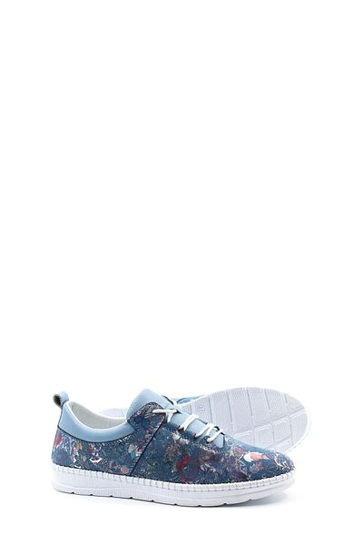 TUGERDİ Blugi Floral Piele autentică Talpă ușoară șireturi Pantofi casual damă TG 09934261515
