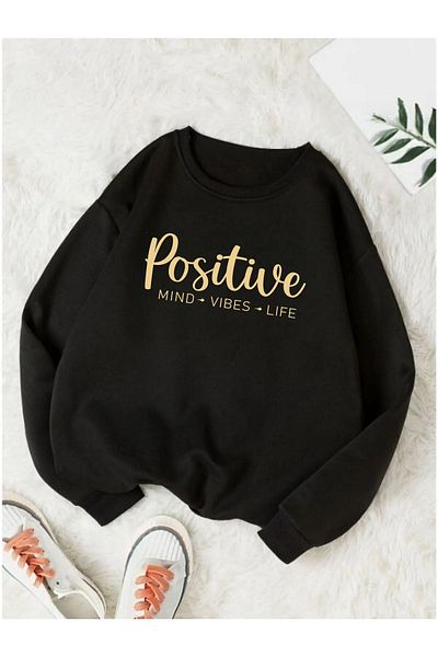 FAVORİST Hanorac Positive Printed Crew Neck (SOFT).