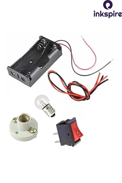 inkspire Basit Elektrik Deney Seti 1 Paket Seri Bağlı Elektrik Devresi 1 Adet...