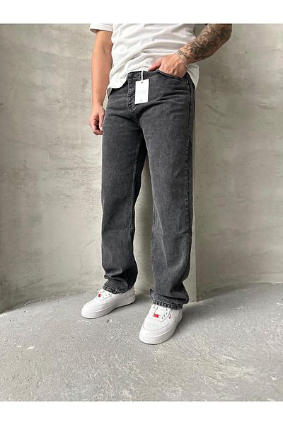 Mob Black Snow Wash Baggy Pants