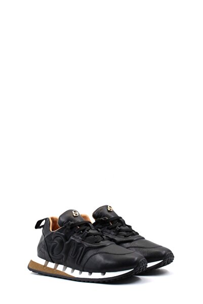 TUGERDİ Piele naturală neagră - Pantofi de damă cu șireturi și talpă termică ...