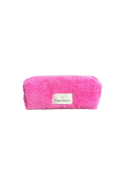 Punchiess Pink Plush Pencil Case