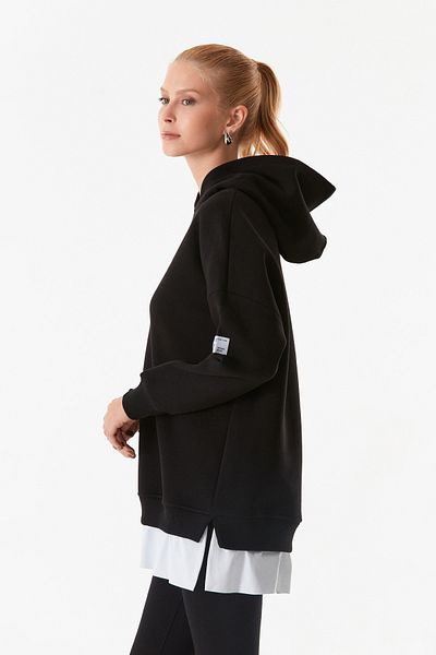 Fulla Moda Oversize Hooded Basic φούτερ