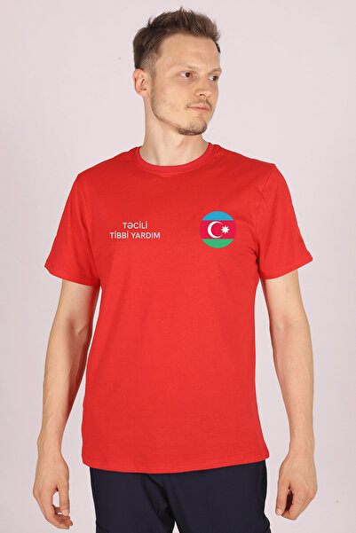 Pratik Medikal تي شيرت أحمر 103 تيسيلي هيلب برقبة دائرية للجنسين