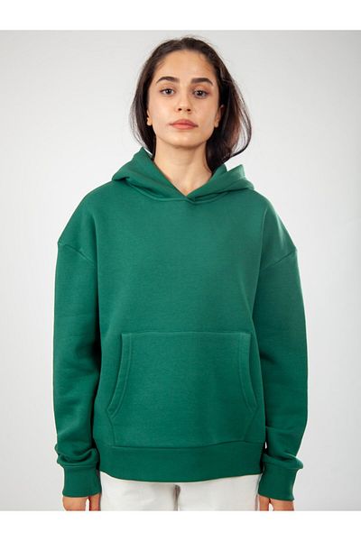 Coredra Green Women's Relaxed Fit Hoodie - Basic