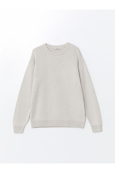 LC Waikiki Herren-Strickpullover mit Rundhalsausschnitt und langen Ärmeln – W43361z8