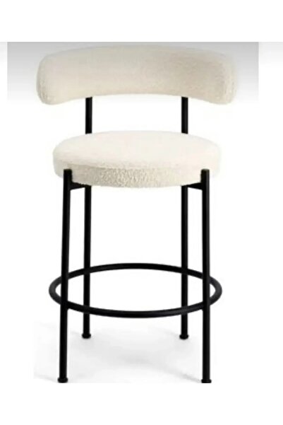 BiSandalye 2li Teddy Bar Sandalyesi Ada Sandalye Bistro Sandalye Cafe Restora...