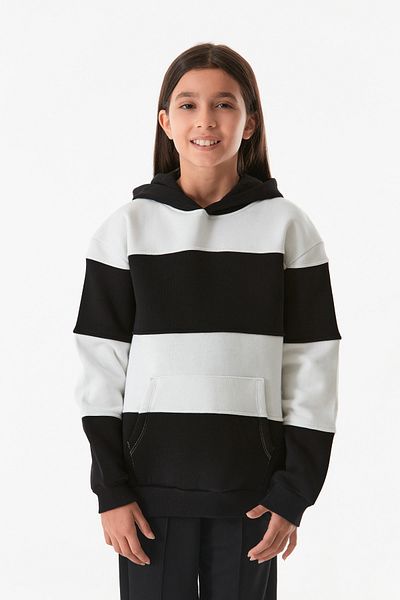 Fulla Moda Hanorac pentru fete cu glugă color block