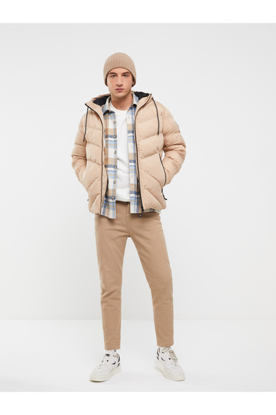 LC Waikiki Ανδρικό πουπουλένιο παλτό με κουκούλα Standard Fit