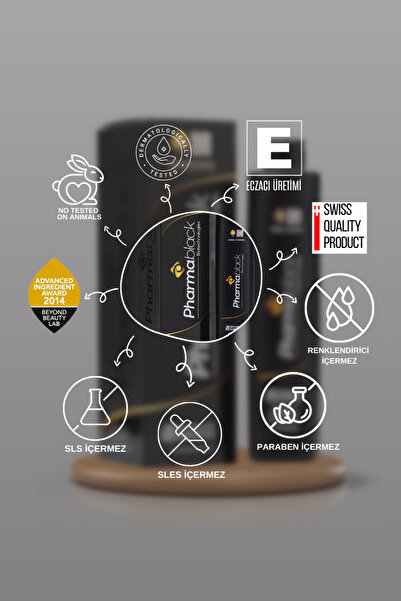 Pharmablack Saç Dökülmesine Karşı Şampuan Anagain Phtokertatin Bioitn, Zeytin Yaprağı At Kestanesi 250 ml 5adet