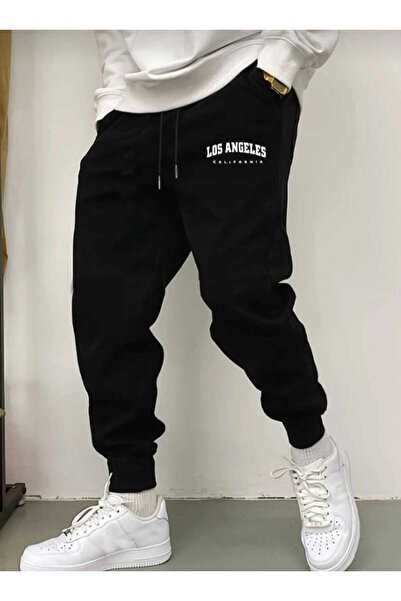 Elfa Tekstil Unisex Los Angeles εμπριμέ φούτερ με ελαστικά πόδια