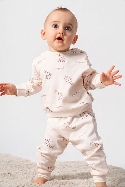 Bubbles Set of 2 100% Organic Cotton - Giraffe Print Baby