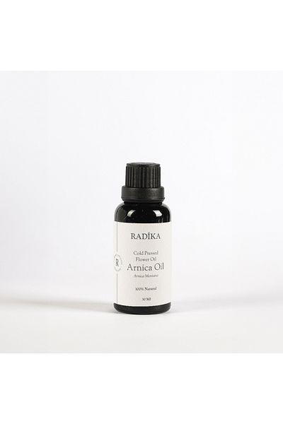 Radika Aromatherapy Arnikaöl - Kaltgepresst, 100 % Grün, BIO, Natur, 30 ml