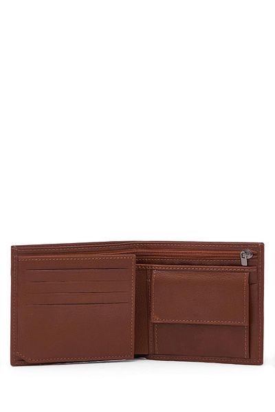 Deri Company Мъжки кожен портфейл в кафяво - 113560