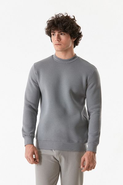 Fulla Moda Φούτερ με στάμπα με 3 κλωστές