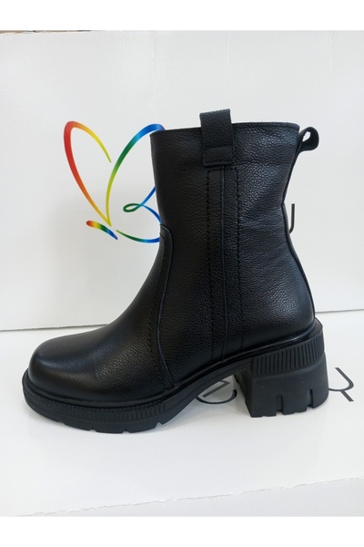 Beety Moda rüzgar  siyah postal bot