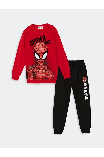 LC Waikiki Σετ φόρμας για αγόρι με στάμπα Spiderman με λαιμόκοψη