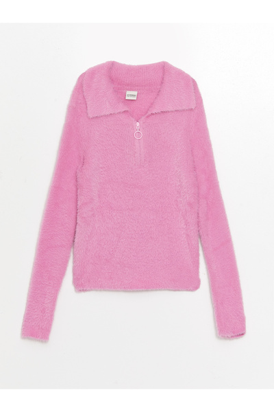 LC Waikiki Polo Neck Girls' Knit Sweater