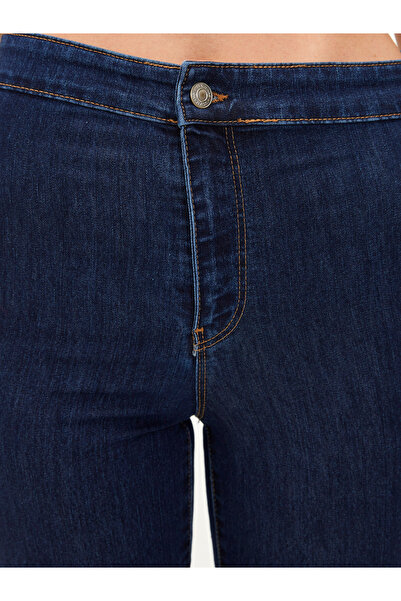 LC Waikiki Yüksek Bel Süper Skinny Cep Detaylı Rodeo Kadın Jean Pantolon