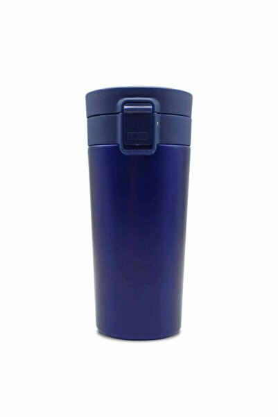 FLYON ترمس داخلي من الفولاذ المقاوم للصدأ بيد واحدة، سعة 380 مل، كوب سفر مانع...