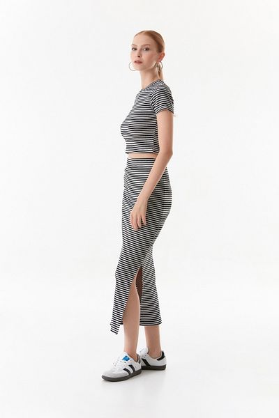 Fulla Moda Crop Striped Set