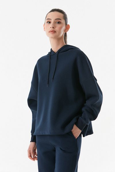 Fulla Moda Hooded Basic Waist Strap Sweatshirt